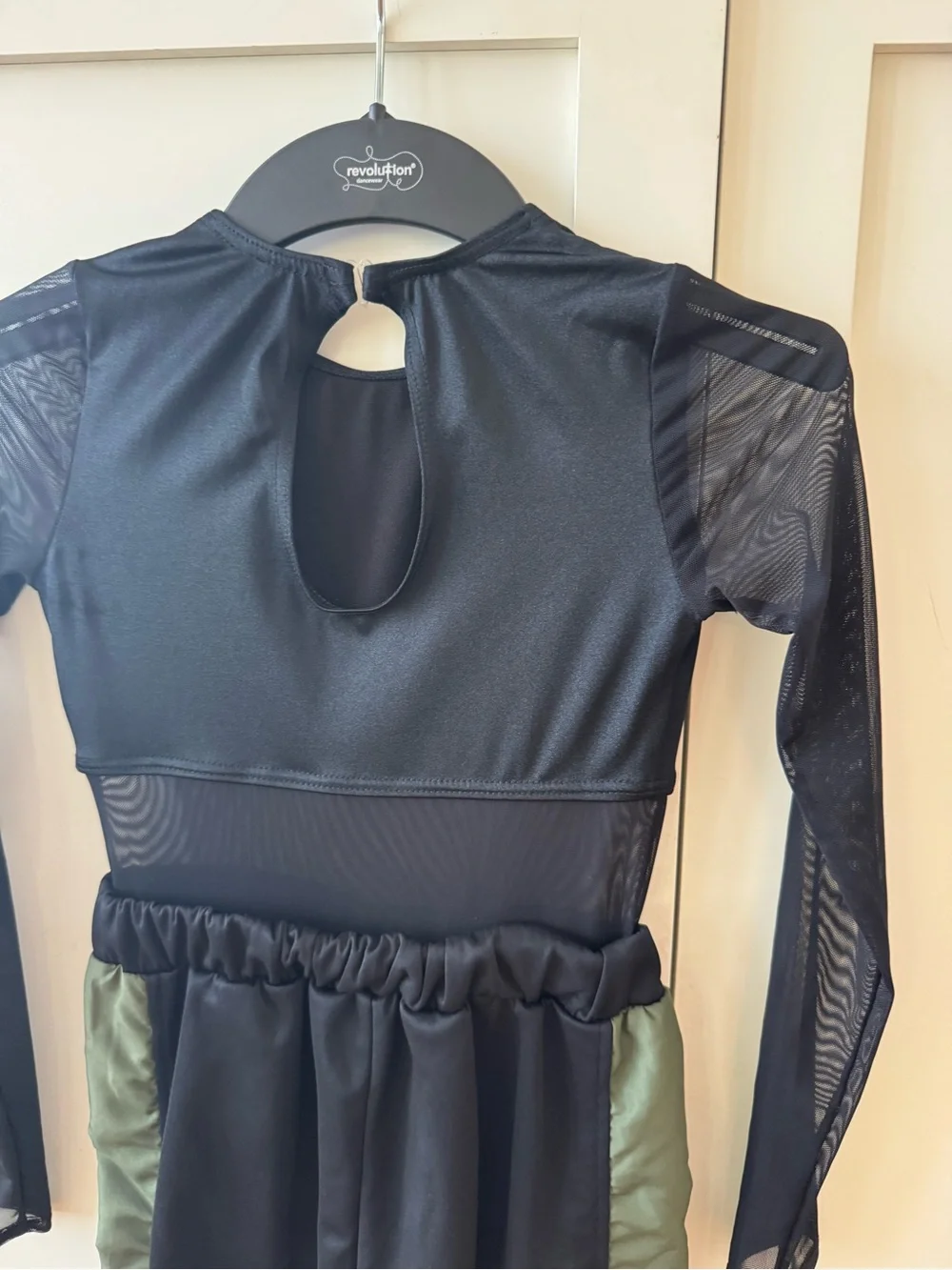 Weissman Olive & Black Hip-Hop Dance Costume with Gold Trim